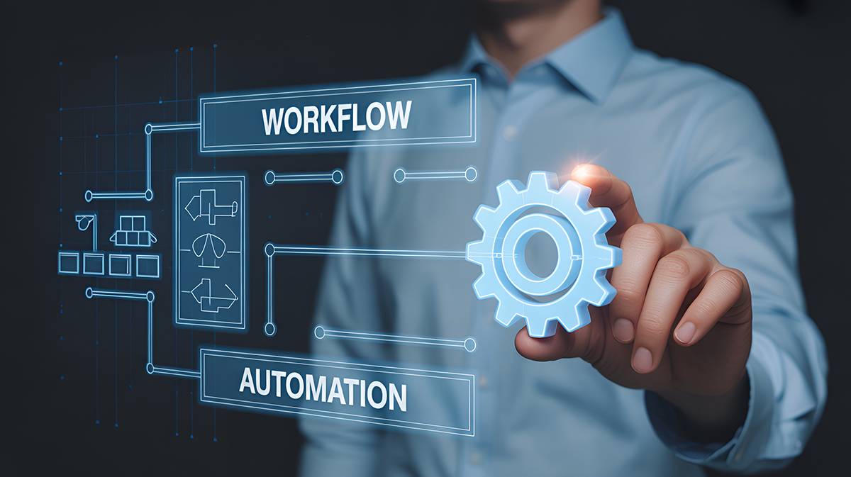 Digital transformation printing connected to workflow automation systems.